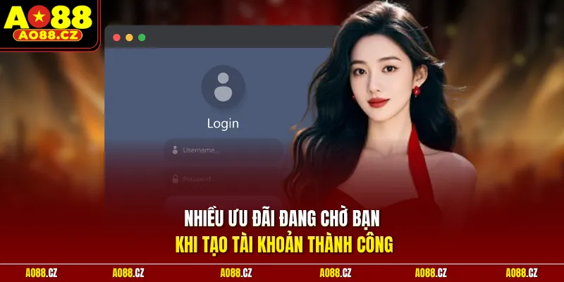 Nhiều ưu đãi đang chờ bạn khi tạo tài khoản thành công