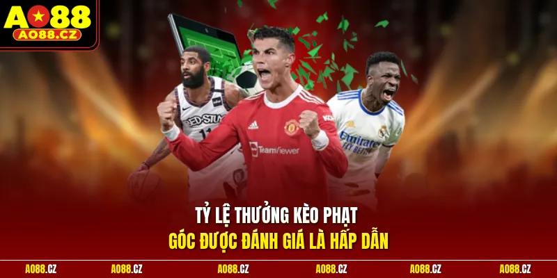 Tỷ lệ thưởng kèo phạt góc được đánh giá là hấp dẫn